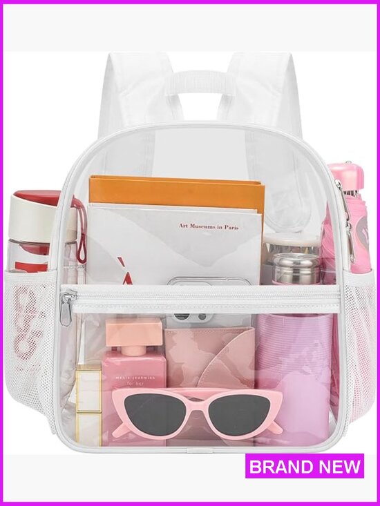 Clear Backpack Stadium Approved Waterproof Small PVC Backpack for Concerts Work main image 6